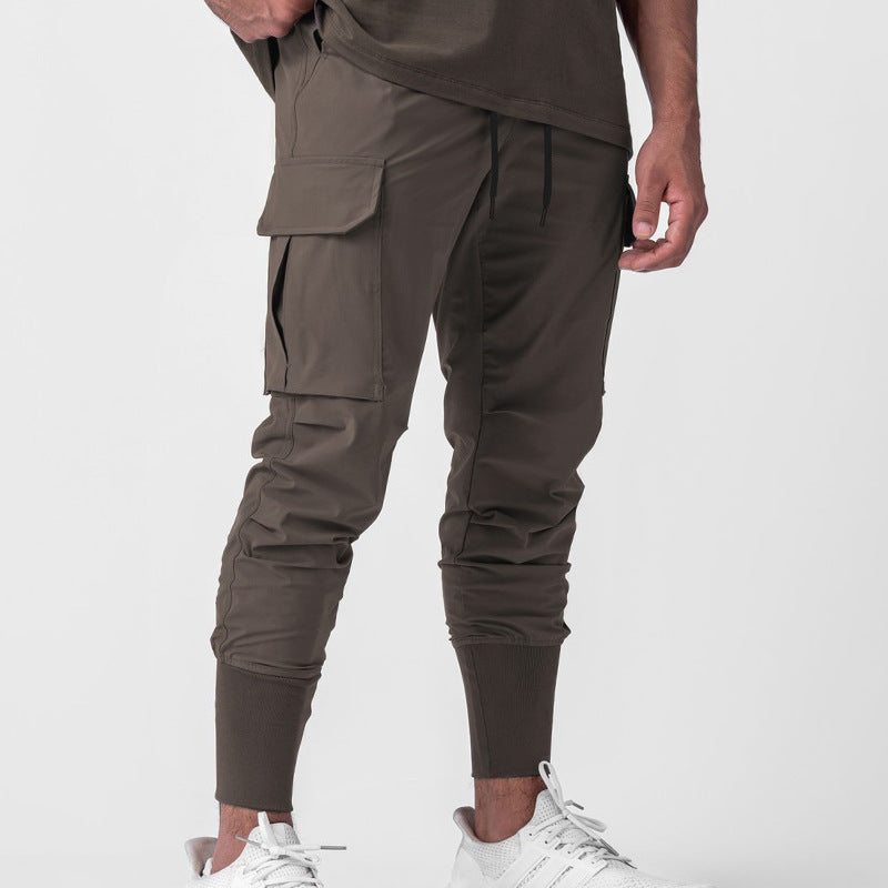 Gym Cloth Wear Trouser for Men 3D Pocket Cargo Pants Men Sport Bottoms