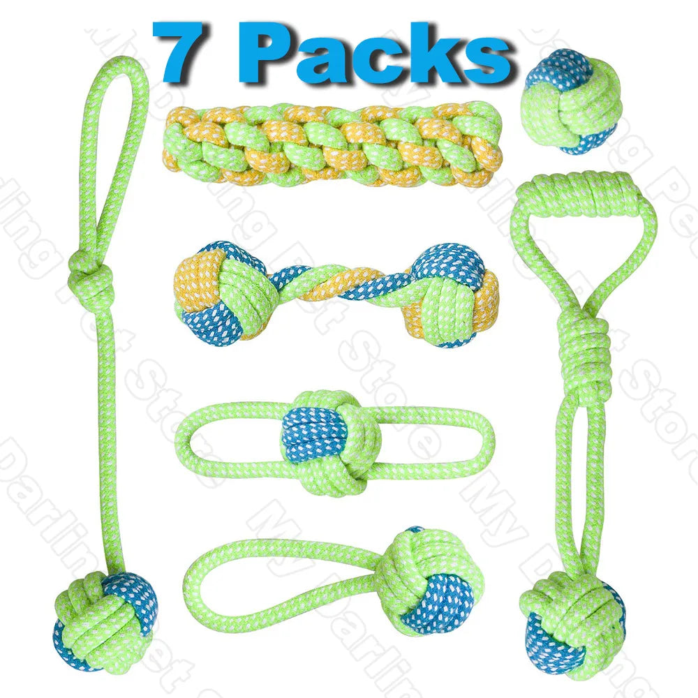 Pet Dog Toys for Large Small Dogs Toy Interactive Cotton Rope