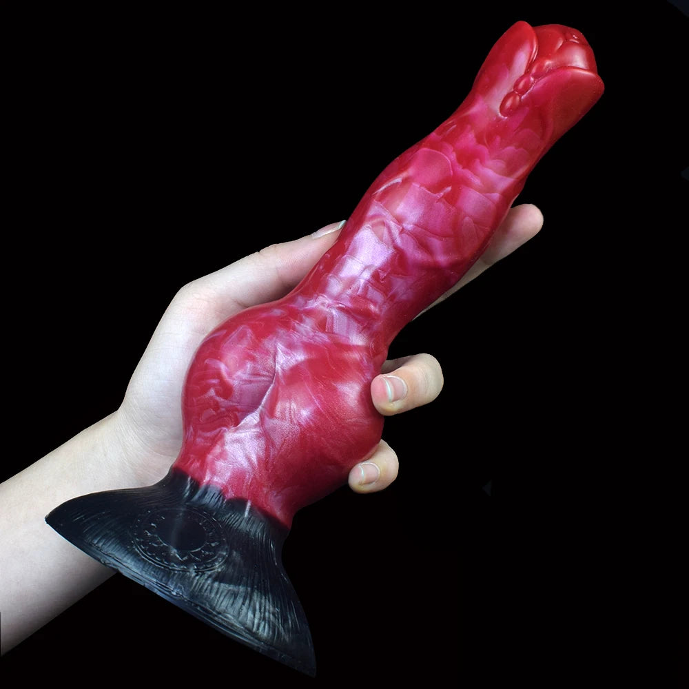 NNSX Big Dog Knot Anal Dildos With Sucker Gspot Stimulate Women Gay Toy