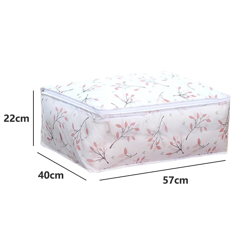 Foldable Storage Bag Quilt Storage Bags Pillow Clothes Closet Organizer