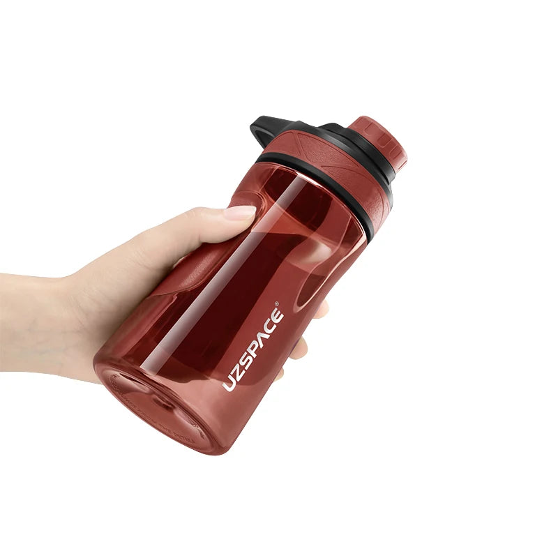 New UZSPACE Water Bottle BPA Free Shaker Portable Sport Plastic Cup Gym Kettle