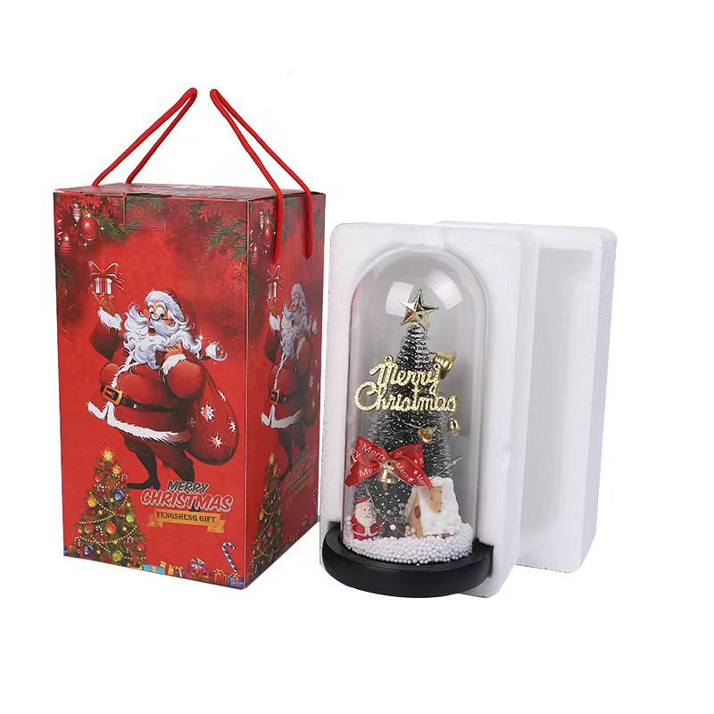 New Christmas Gifts  Mini Artificial Christmas Tree With LED Light Covered