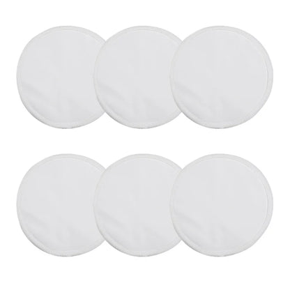 6PCS Soft Bamboo Reusable Washable Breast Liners Milk Care Nursing Pads