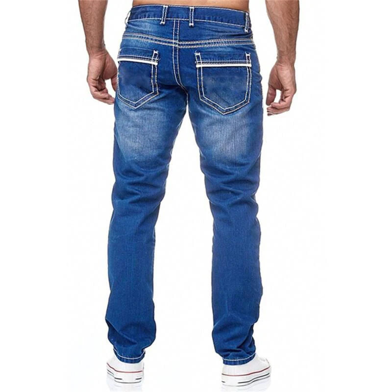 Mens Jeans High Quality Fashion Daily Smart Casual Men's Stretch Pants Street