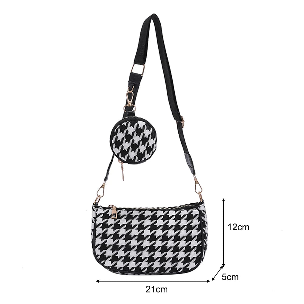 Women Soft PU Leather Shoulder Bag Fashion Female Daily Solid Chain Underarm