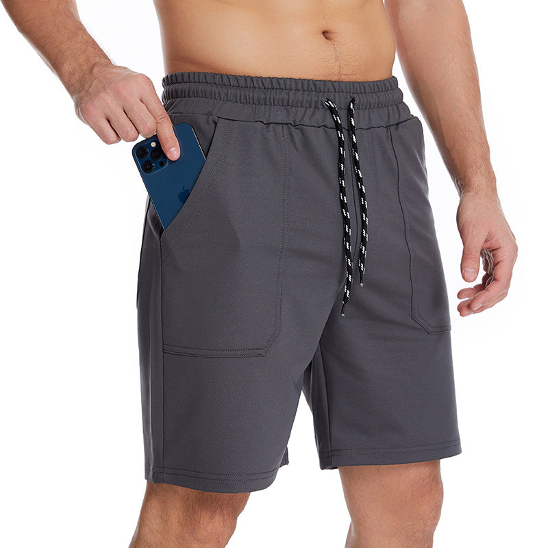 Custom Mens Gym Shorts With Side Pockets Cross Fit Short Mens Fitness Workout