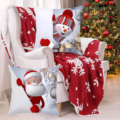 Merry Christmas Cushion Cover Christmas Decorations for Home 2024 Christmas