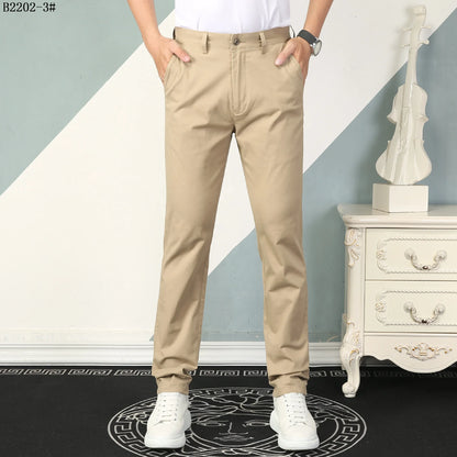 2022 Wholesale Custom Slim Fit Baggy Trousers Men's Pants Men Khaki Chino Pants