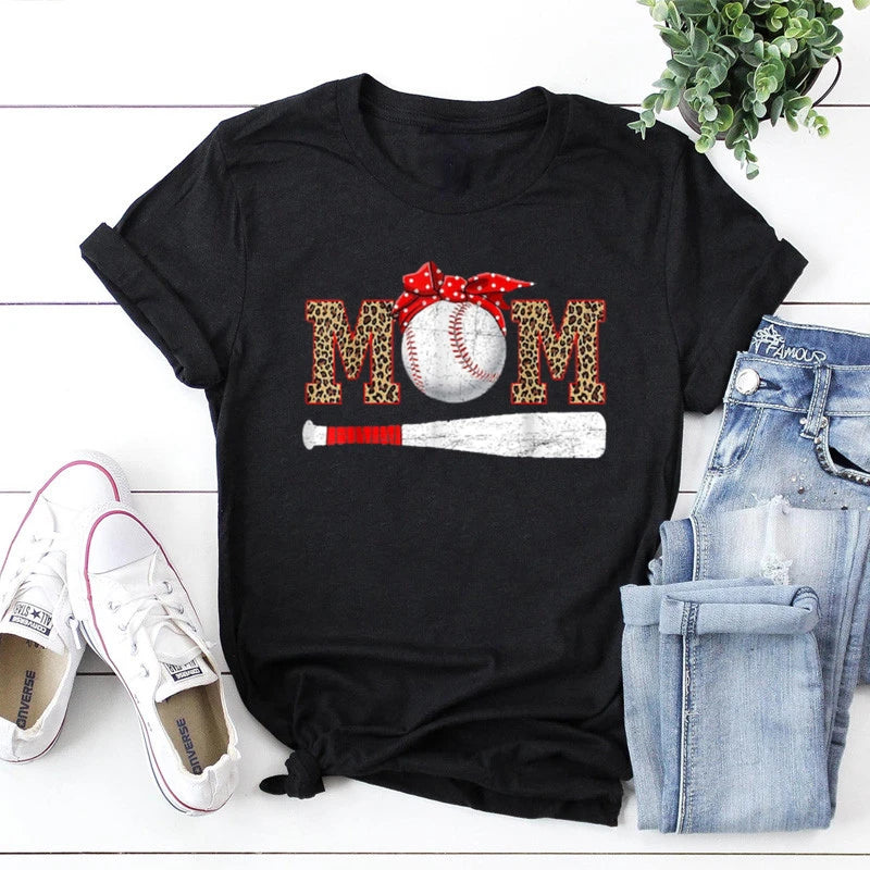 Baseball Mom Shirt - Baseball Shirt  Sports Apparel  Woman Tshirts  Graphic