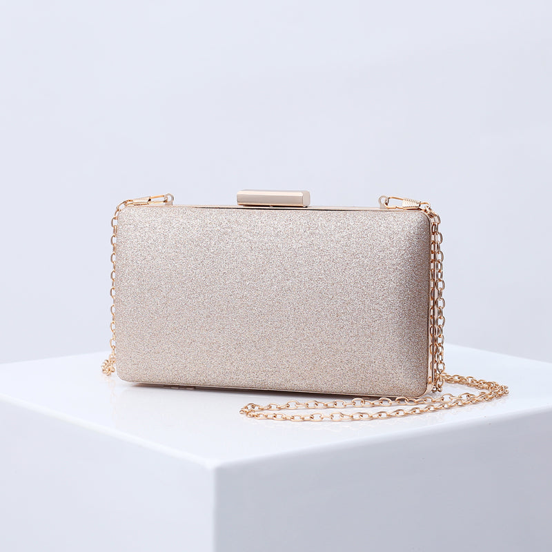 Hot Sale Temperament Champagne Gold Glitter Shoulder Bag