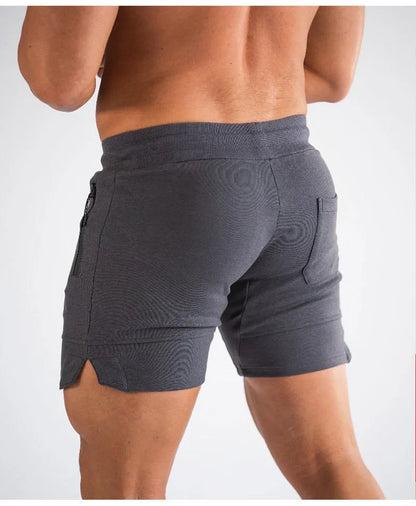 2024 New Men Zip Pocket Fitness Gyms Shorts Mens Summer Running Short Pants