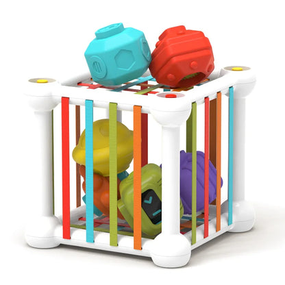 Baby Shape Sorter Toy Montessori Sensory Cube Sorting Toys