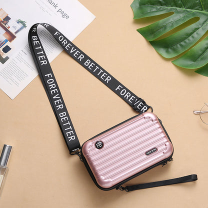 Newest Portable Mini Travel Crossbody Bag PVC Waterproof Cosmetic Bag Wide