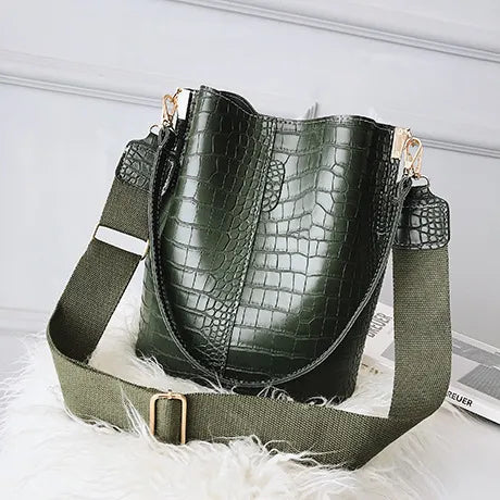 DIDA BEAR Crocodile Crossbody Bag for Women Shoulder Bag Brand Designer Women