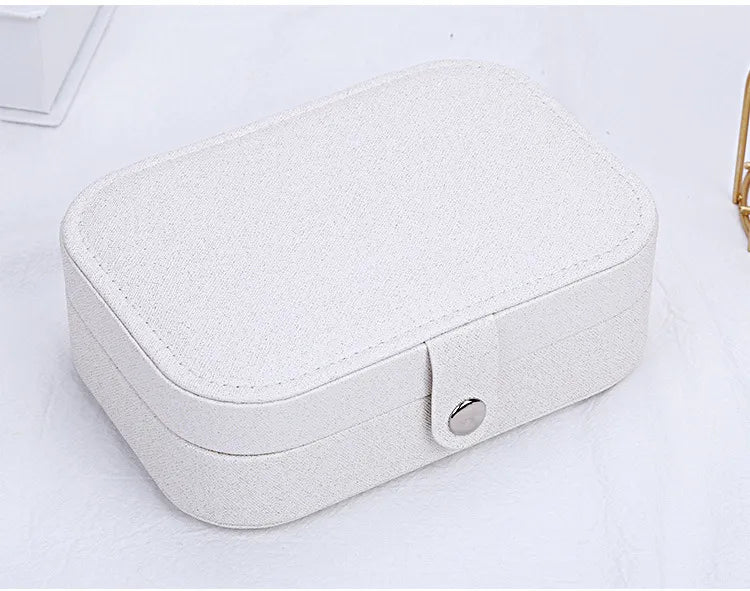 Portable PU Leather Jewelry Storage Box