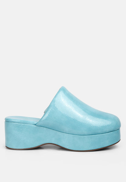 Olori Solid Platform Slip on Mules