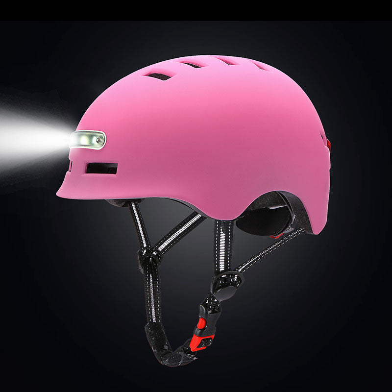 NEW Bicycle Helmet LED Light Rechargeable Intergrally-Mold Cycling Helmet