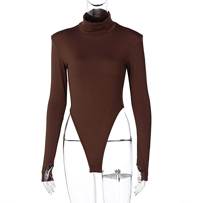 235 Elegant Autumn Winter Basic Top Women Long Sleeve Bodysuits