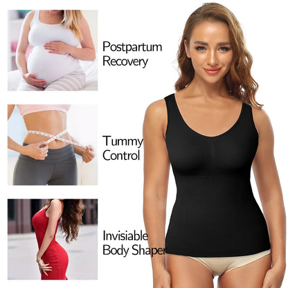 Women Shapewear Tank Tops Tummy Control Shapewear Seamless Body Shaper