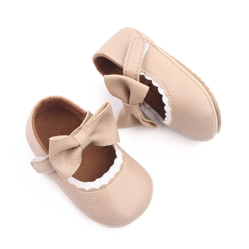 Big Bow Princess Shoes for Newborn Babies Non-Slip Baby