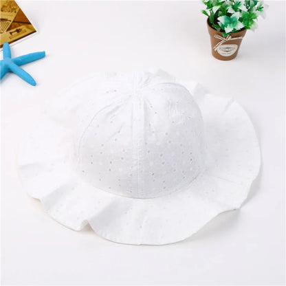 Summer Baby Bucket Cap Kids Children Floral Panama Hat Outdoor