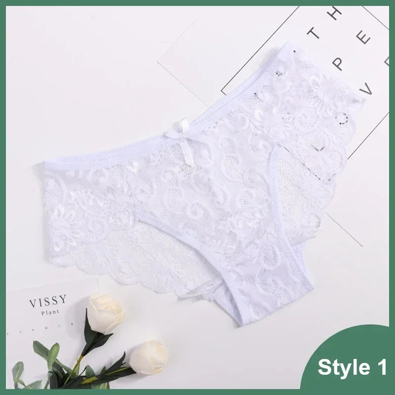 Plus Size S/Xl Fashion High Quality Transparent Women's Panties Lace Soft