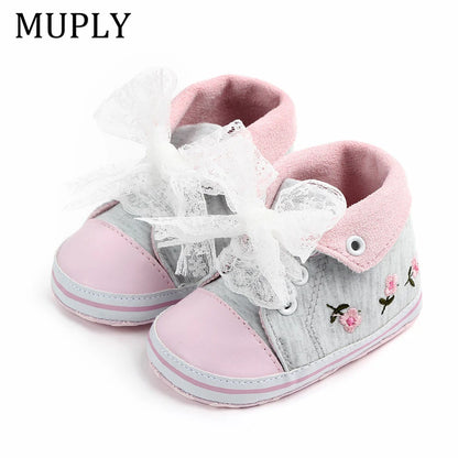 Baby Girls Princess Shoes Spring Autumn Cute Butterfly Crown