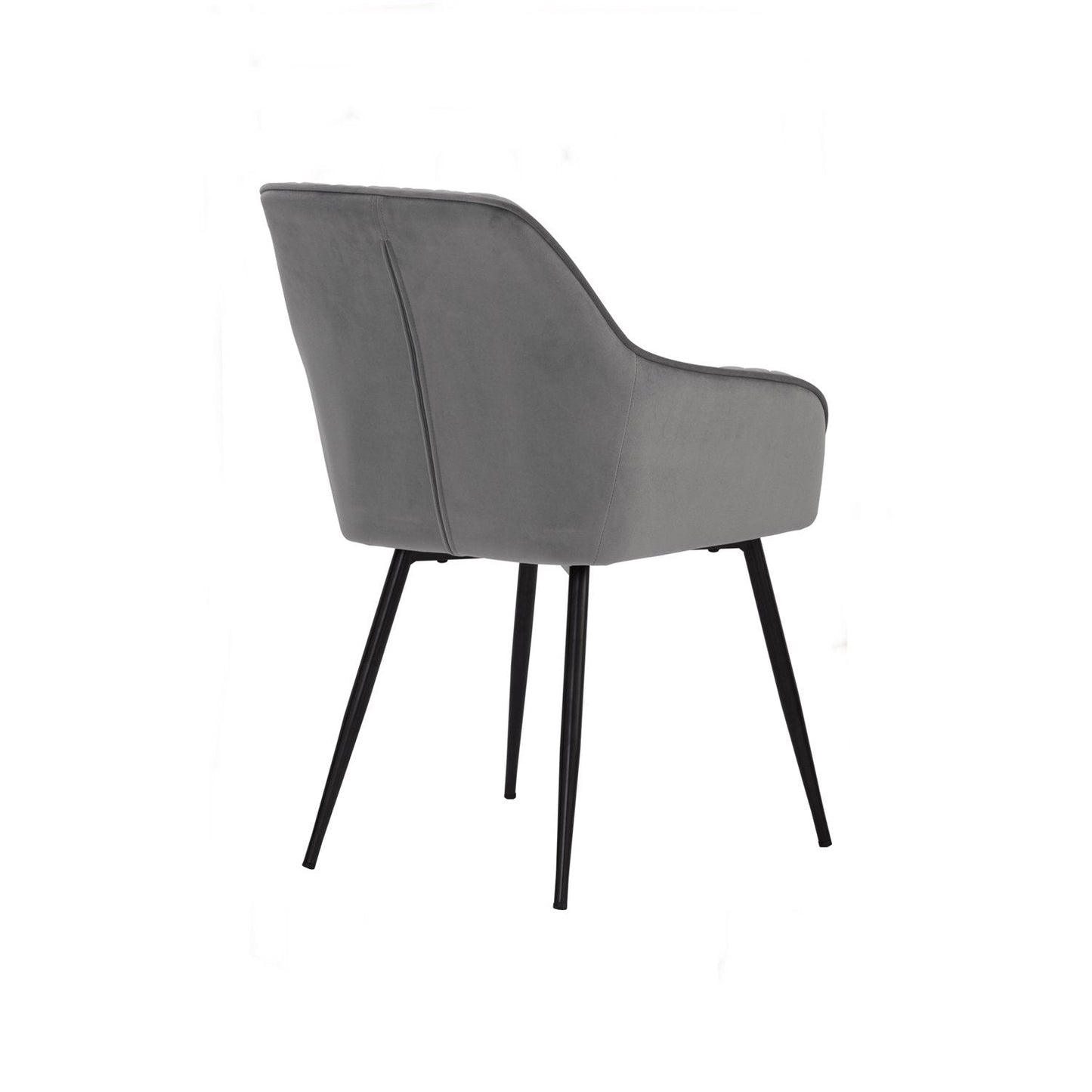 Hakon Dining Chair - Grey Velvet