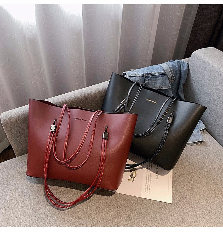 Women PU Leather Large Capacity Elegant Designer Shoulder Bag Messenger