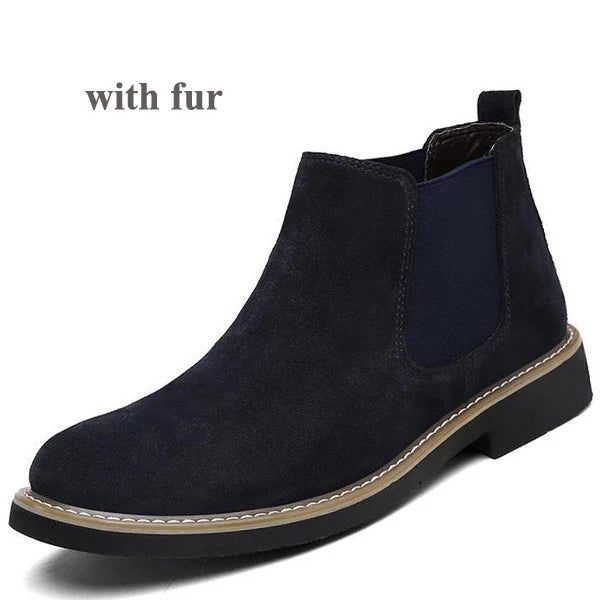 YIGER NEW Men Chelsea Boots Ankle Boots Fashion Men's Male