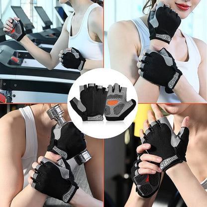 Anti-Shock Sports Gloves Weightlifting Fitness Training Non Slip Palm Protector