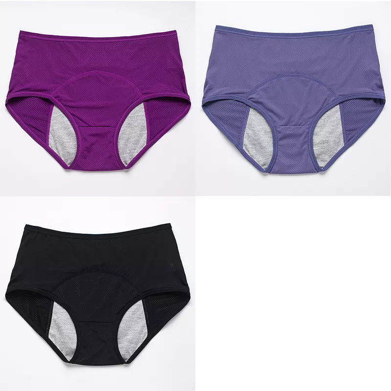 3pcs/Set Leak Proof Menstrual Panties Women Period Underwear Sexy Pants