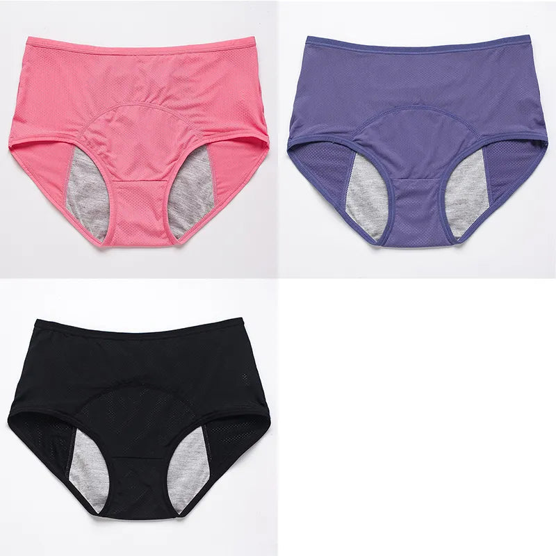 3pcs/Set Leak Proof Menstrual Panties Women Period Underwear Sexy Pants