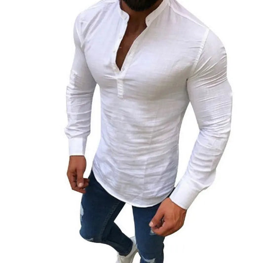 2023 Sexy New Men Long Sleeves Summer Fashion Casual Cool Clothing Slim Fit Tees