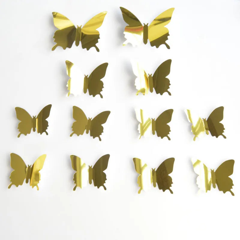 Creative Butterfly Refrigerator Sticker Home Decoration Kitchen DIY Wall Sticker