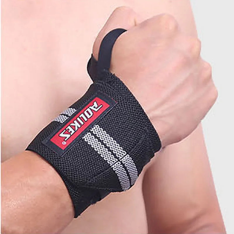 AOLIKES 2Pcs Weightlifting Wrist Straps Gym Wrist Support Wraps Compression