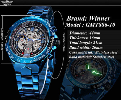 Winner New Top New Men Mechanical Wristwatches Luxury Automatic Mens Watch