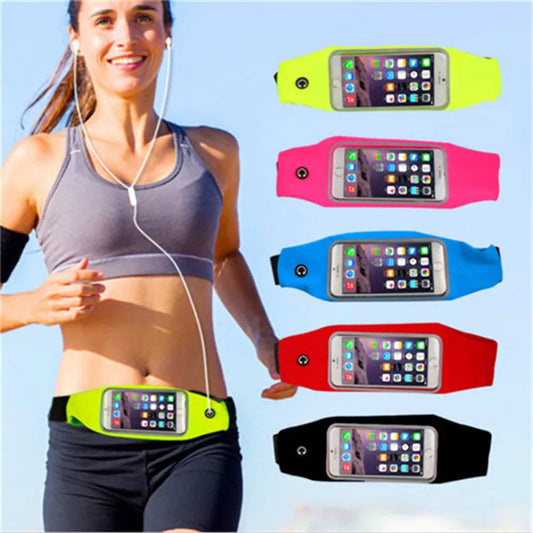 Men Women Running Phone Bags Waterproof Touch Screen Armbands Sports