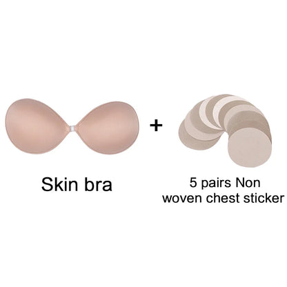 Silicone Bra Invisible Women Lady Nipple Cover