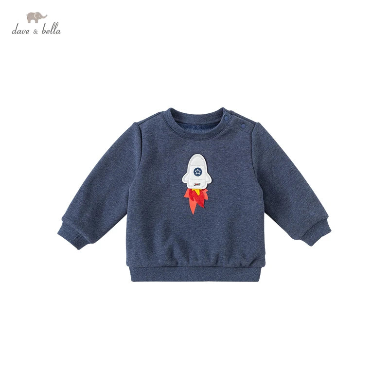 DBX18963 Dave Bella Winter Baby Boys Casual Cartoon Sweatshirts Children