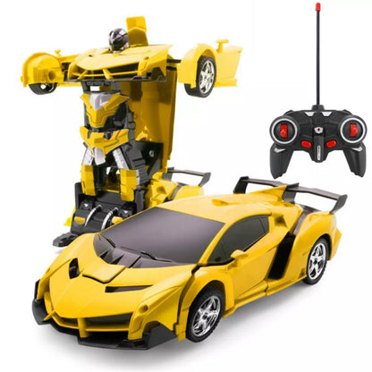 2 in 1 Electric RC Car Transformation Robots Children Boys Toys Remote Control