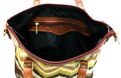 Jungle Chevron 15" Hobo Shoulder Bag