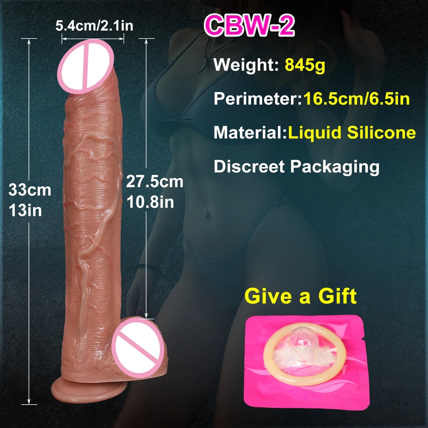 Soft Real Veins Huge Thick Dildo Suction Cup Silicone Cock Anal Plug Sex