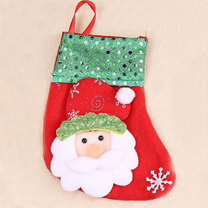 16cm*8cm Mini Christmas Socks Children's Party Supplies Holiday Pack Gifts