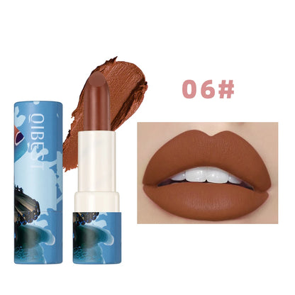 6 Colors Waterproof Nude Matte Lipsticks Long Lasting Lip Stick Sexy Red Pink