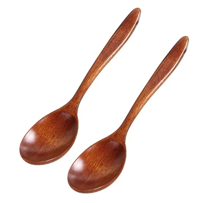 Wooden Spoon Home Flatware Porridge Bowl Chinese Bamboom Dinner Spoon