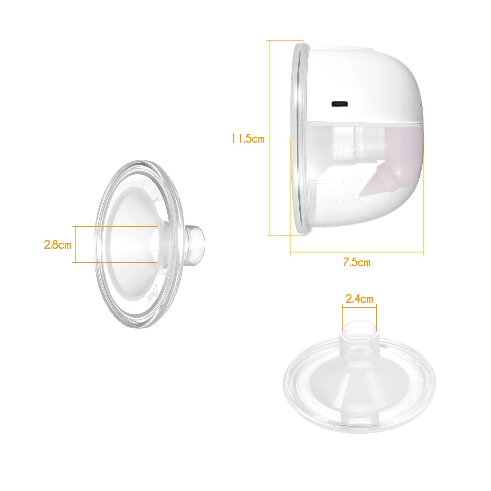 YOUHA Electric Breast Pump USB Wearable Hands Free Silent Breast Pump