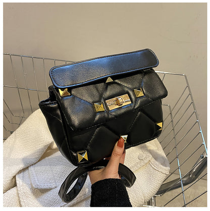 NS040 Rivet Fashion PU Shoulder 2022 Handbags for Women Small Women's Tote Bags