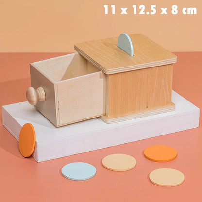 Kid Educational Toy Children Montessori Object Permanence Box