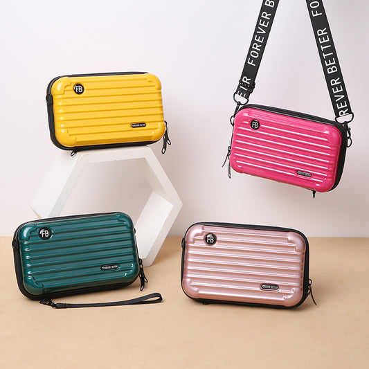 Newest Portable Mini Travel Crossbody Bag PVC Waterproof Cosmetic Bag Wide